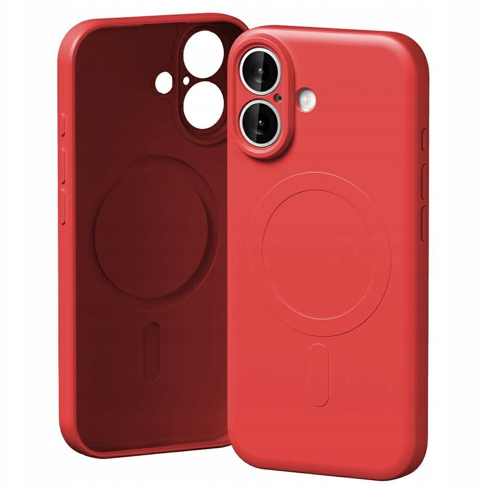 Etui Mercury Semi-Silicone MagSafe do iPhone 17 czerwony