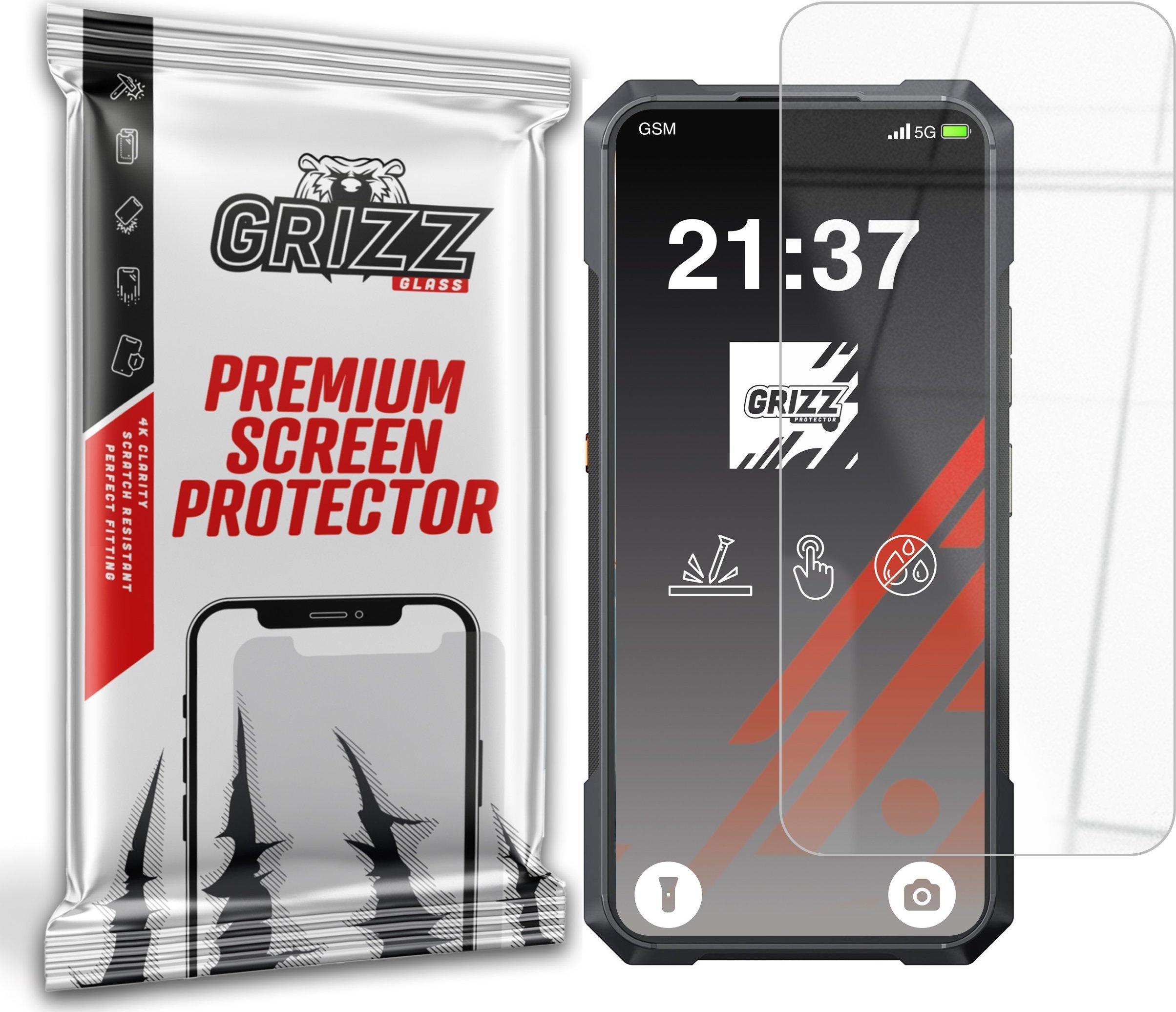 GrizzGlass Szkło hybrydowe HybridGlass do Cubot KingKong X Pro