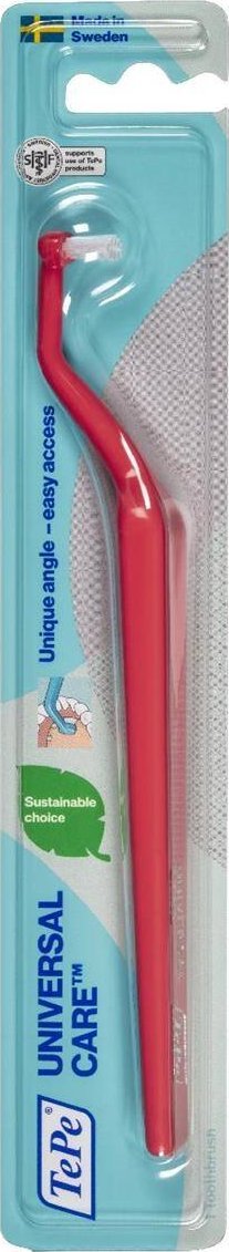 TePe Universal Care szczoteczka do zębów do czyszczenia aparatów ortodontycznych i implantów