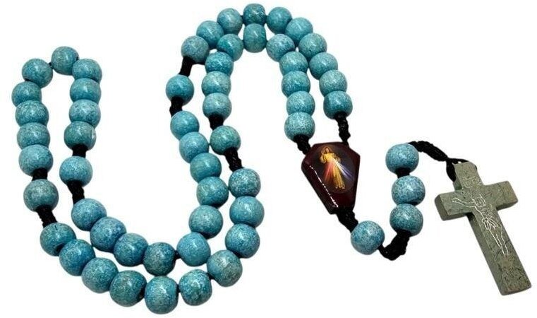 Rafael Różaniec wooden turkus