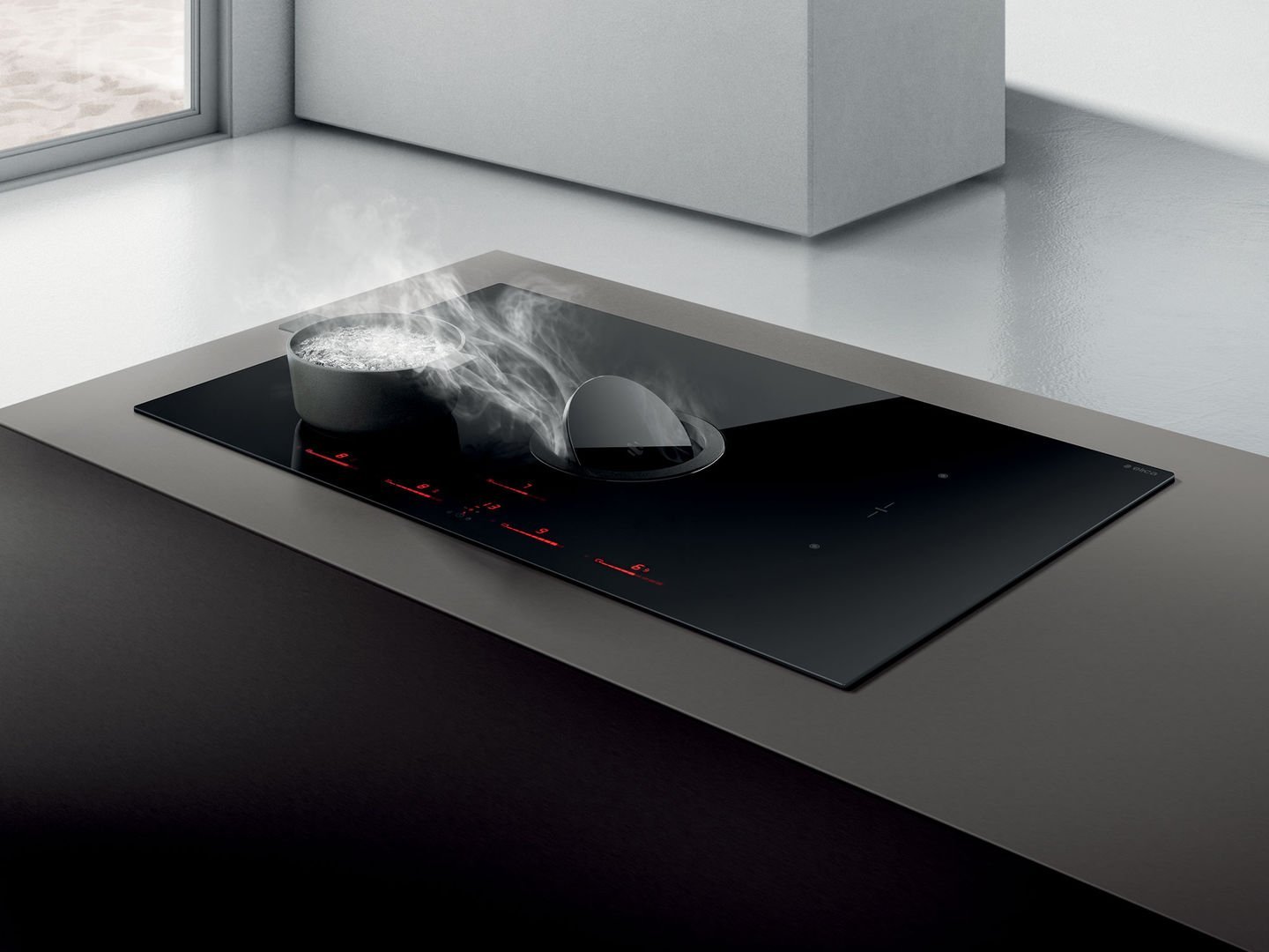 Płyta grzewcza Elica Elica NikolaTesla Switch BL/A/83, Black, Built-in, 83 cm, Zone induction hob, Glass, 4 zone(s)