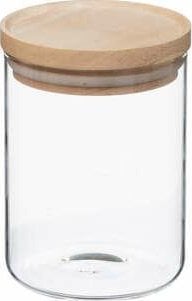 Secret de Gourmet Słoik na żywność sypką z drewnianym wieczkiem 600 ml