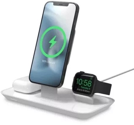 Mophie-UNV Wireless-3N1 BYO MagSafe Stand-V2-Biały-Apple-EU