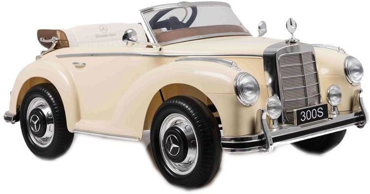 Import SUPER-TOYS MERCEDES NA AKUMULATOR 300S DWA SILNIKI, MIĘKKIE KOŁA, WOLNY START/LS618