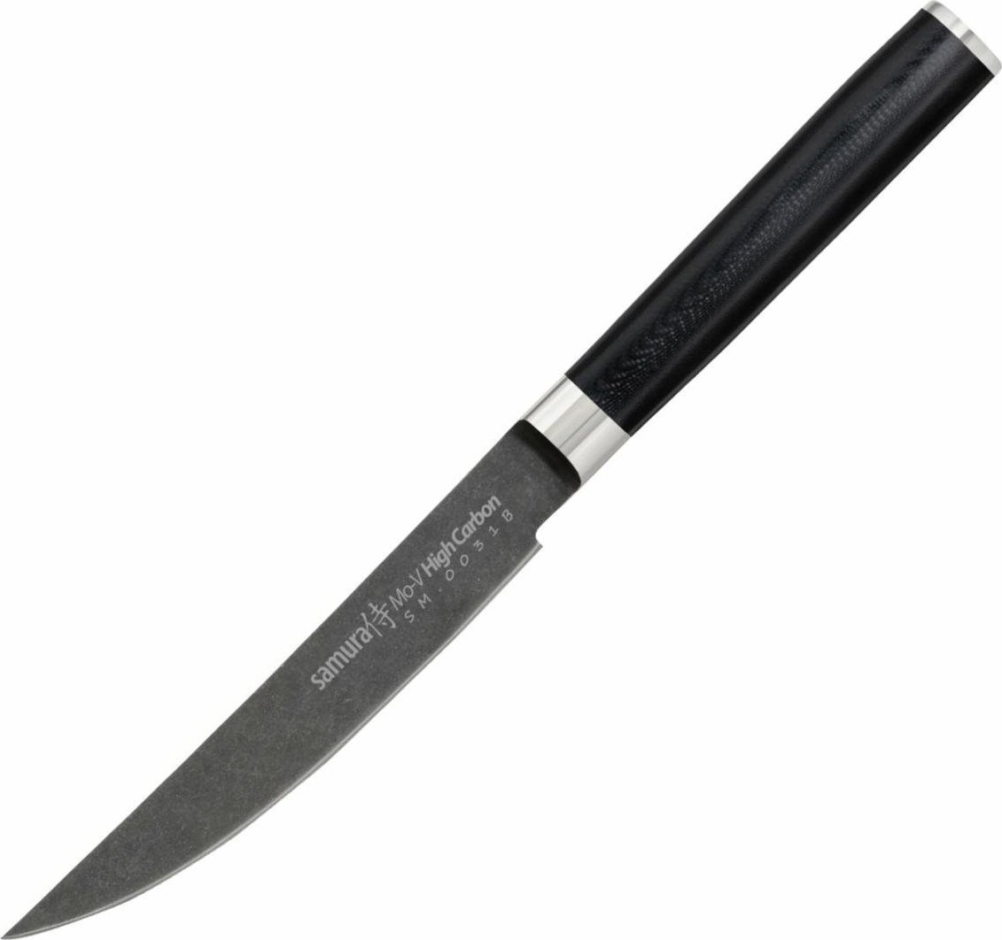 Samura Samura MO-V Stonewash Nóż do Steków 120mm Stal AUS-8, Rękojeść G10