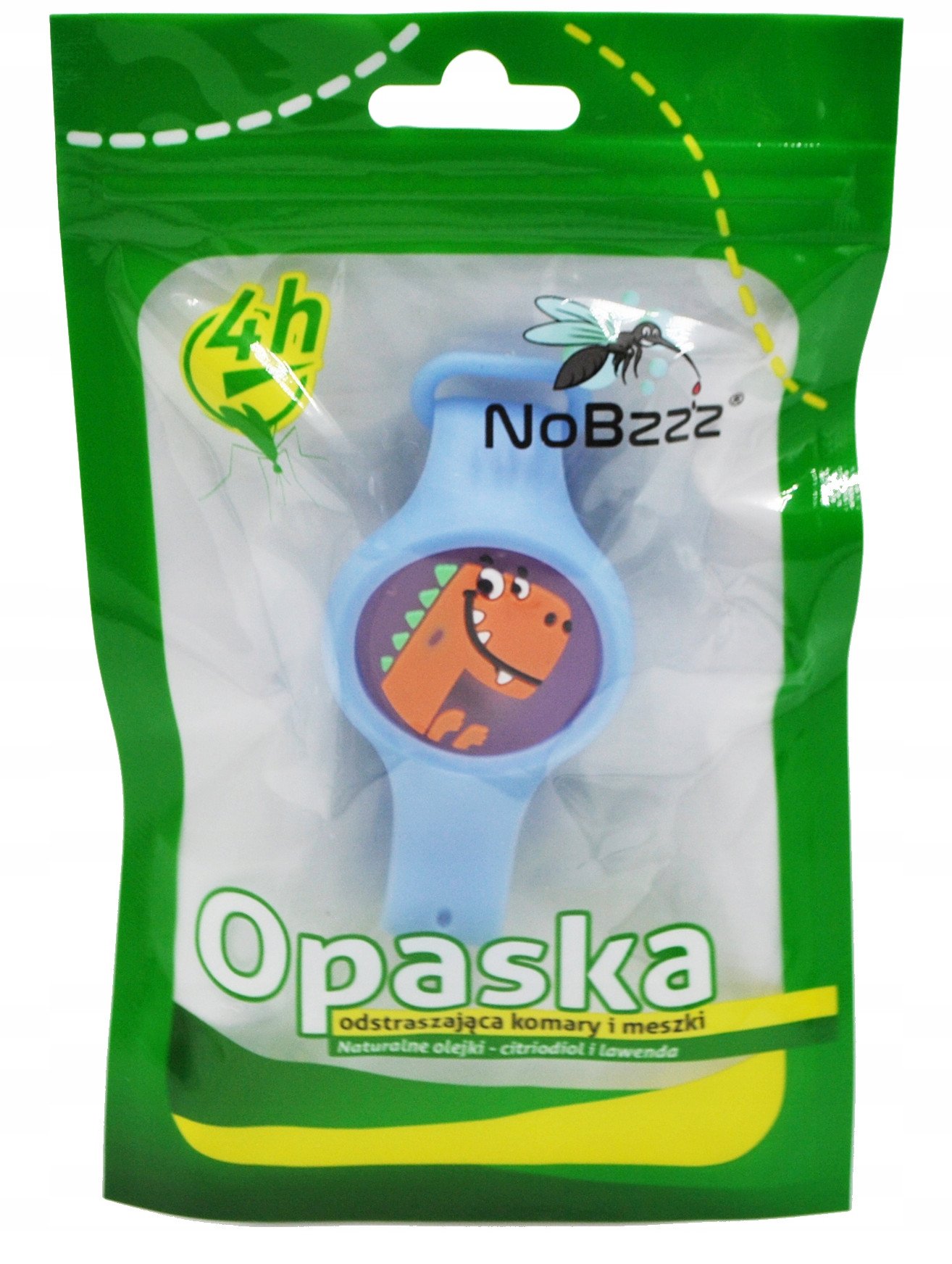 ...NoBzzz OPASKA NA KOMARY i MESZKI DLA DZIECI Dino1