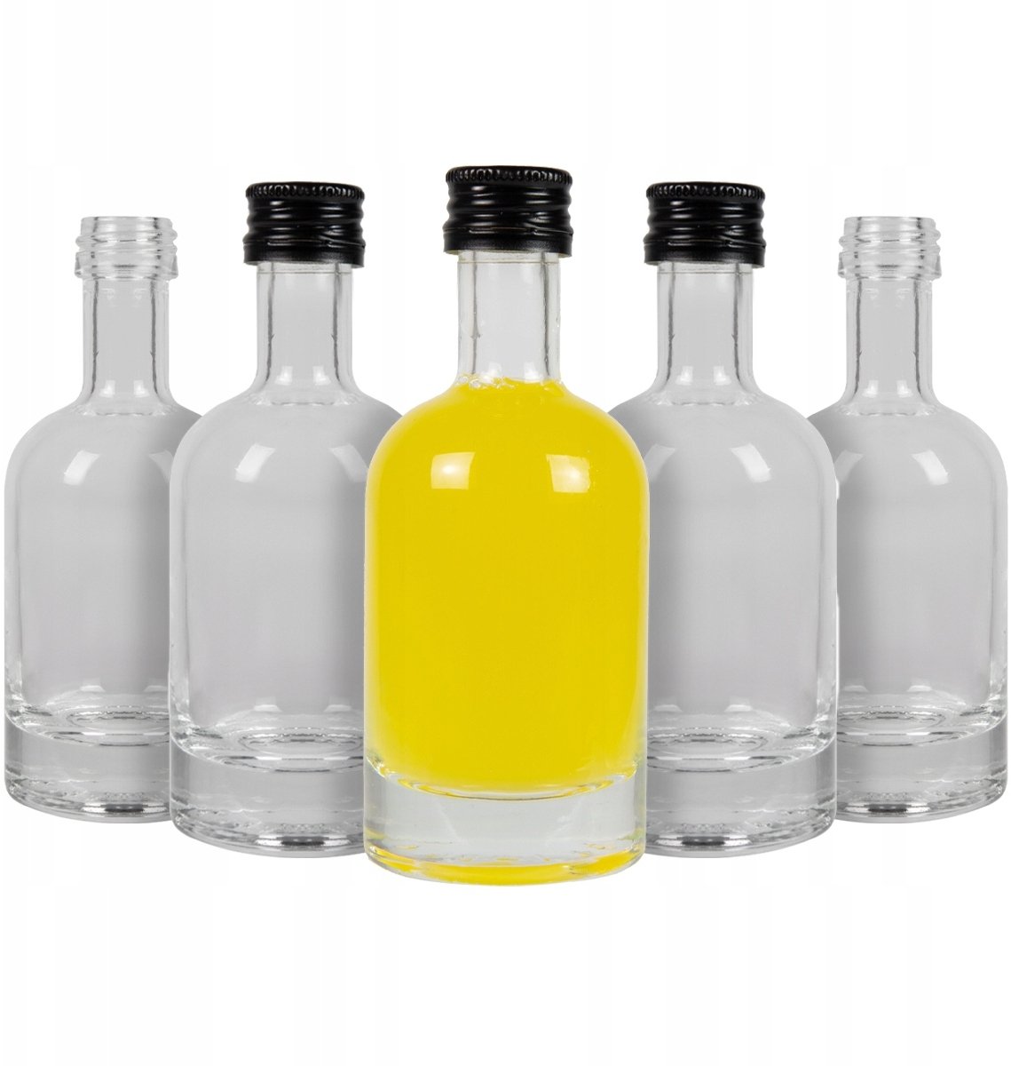 50x Butelki Szklane Mini TADEK 50ml Butelka Na Nalewki Prezent + ZAKRĘTKA