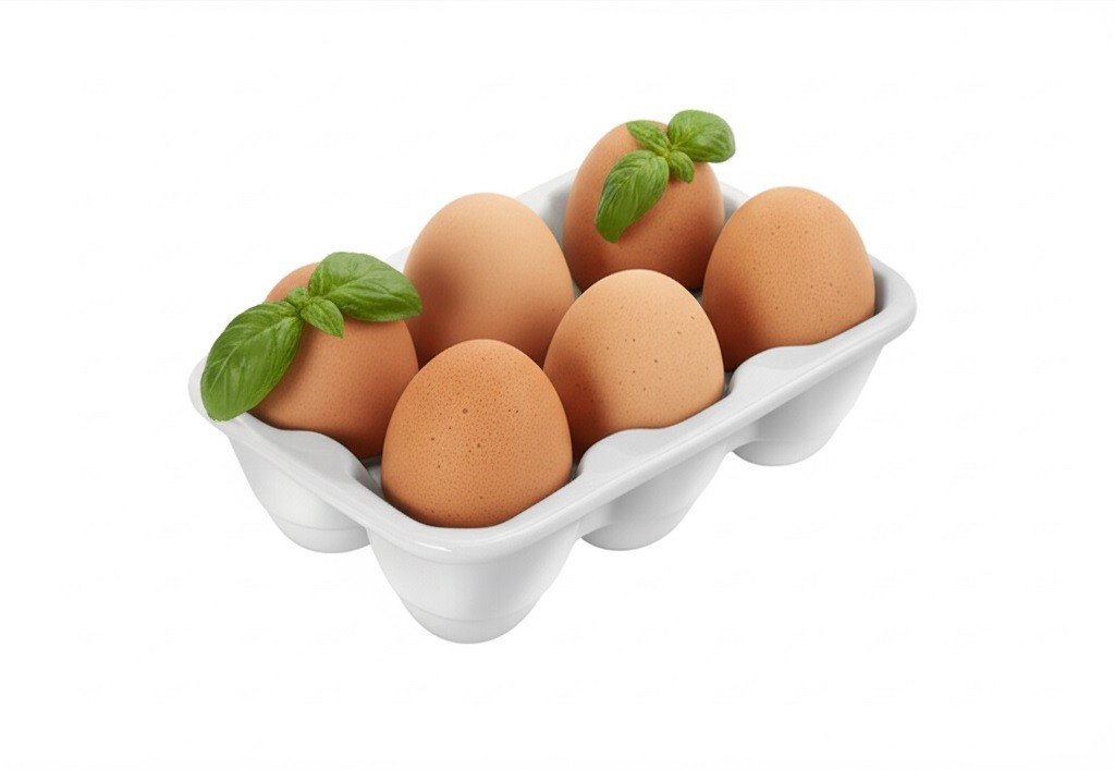 BASIC Talerz na jajka (6szt) 16,8x11,5x5 cm