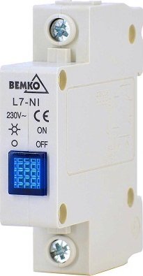 Bemko Lampka modułowa L7 niebieska 230V A15-L7-NI