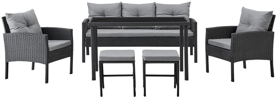 ZESTAW MEBLI OGRODOWYCH JADALNIANYCH COZY DLA 7 OSÓB