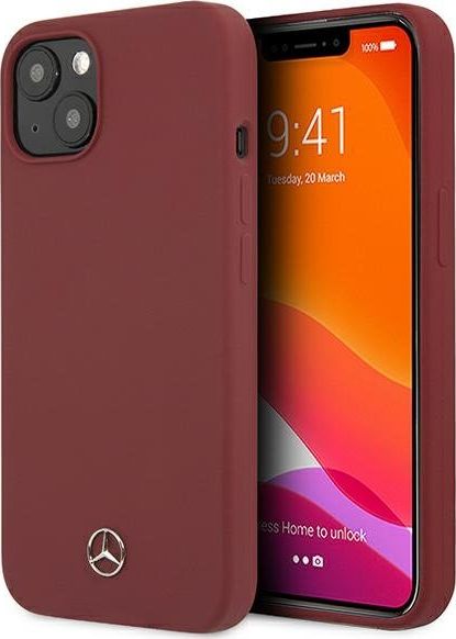 Mercedes Mercedes MEHCP13MSILRE iPhone 13 6,1" czerwony/red hardcase Silicone Line