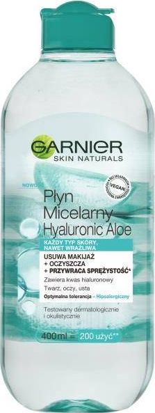 Garnier Hyaluronic Aloe płyn micelarny do każdego typu skóry 400ml