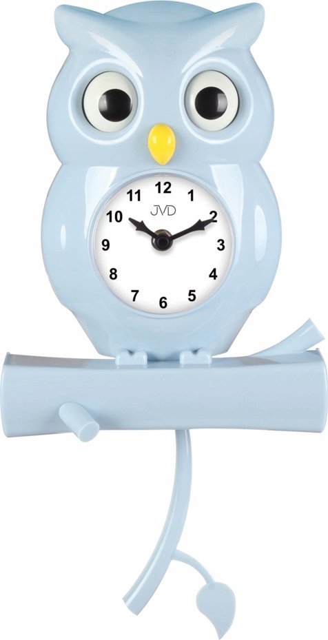 JVD Zegar ścienny JVD HE21.2 dziecięcy z wahadłem sowa 20x40 cm .