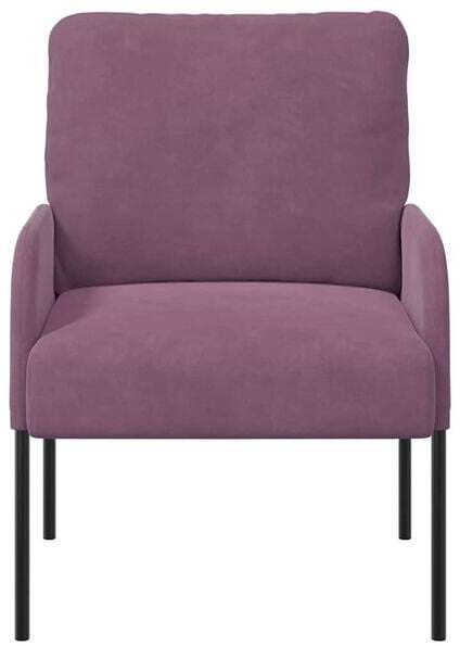 vidaXL Kanapy z poduszką 55cm Fioletowy sklejka