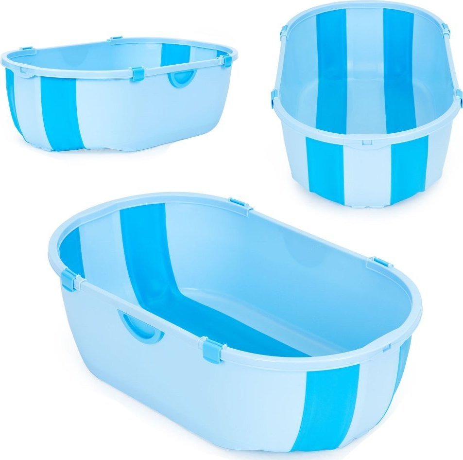 Ecotoys Wanienka dla dzieci wanna turystyczna składana odpływ niebieska ECOTOYS