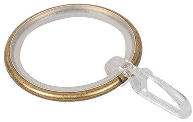 RINGS WITH HOOKS MODERN GOLD 25 10PCS