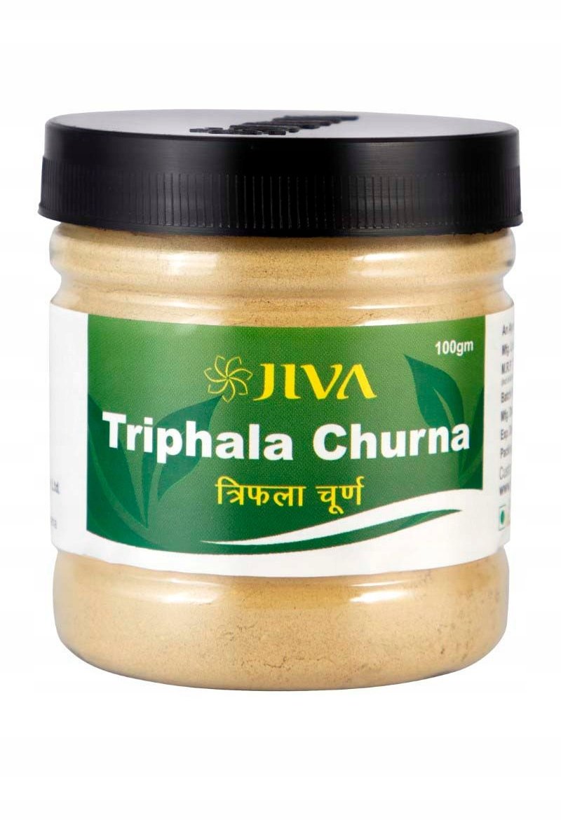 JIVA AYURVEDA Triphala Suplement diety wspomagający trawienie i oczyszczanie 100 g - (termin 09.2026)