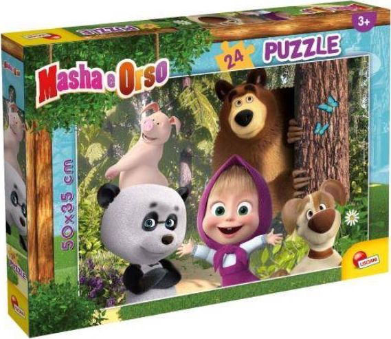 Lisciani Puzzle Plus 24 Masza i Niedźwiedź 2