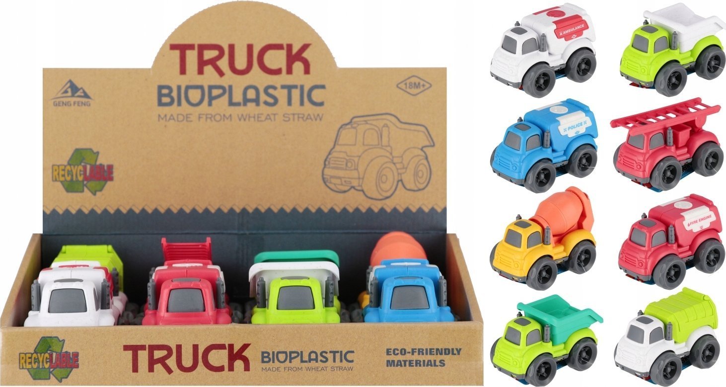 Mega Creative AUTO CIEZAR MIX CARTOON 12CM MC DISP 8/192/384