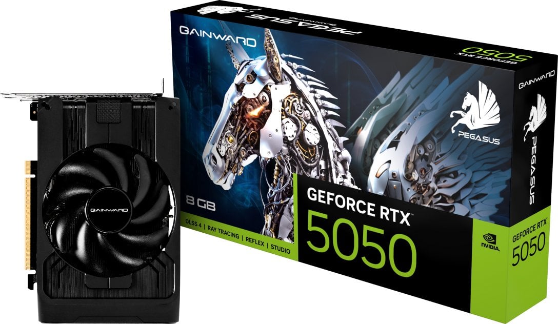 Karta graficzna Gainward GeForce RTX 5050 Pegasus 8GB GDDR6 DLSS4 (NE65050019P1-GB2070E)
