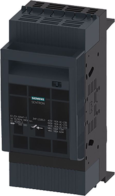 Siemens Rozłącznik bezpiecznikowy 3P 160A NH000 do montażu na szynach 60mm (3NP1123-1BC20)