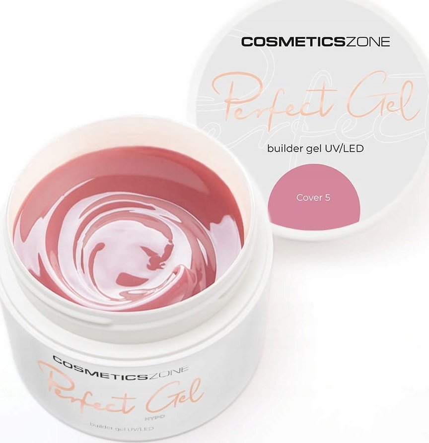 Cosmetics Zone Żel do przedłużania paznokci wrzosowy róż UV LED Cover 5 - 5ml