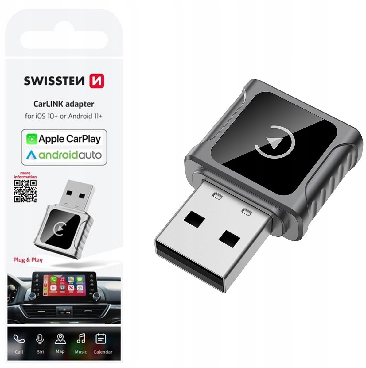 Swissten CarLink Adapter Apple CarPlay / Android Auto