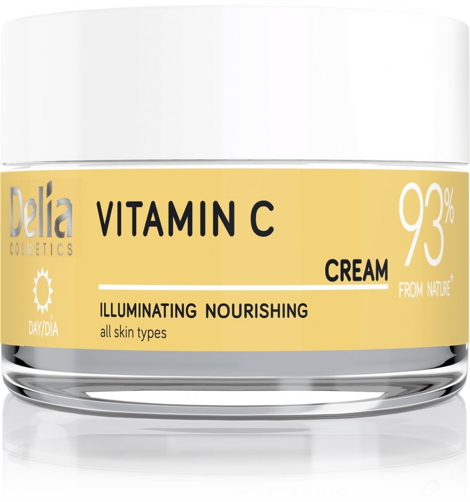 Delia Witamina C - 93% składników z natury - Krem do twarzy o działaniu rozświetlającym 50ml