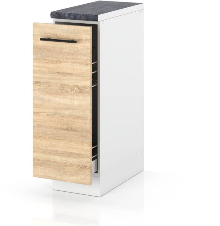 Szafka Kuchenna Stojąca Z Blatem Szafka Cargo 20cm Spremium Dąb Sonoma