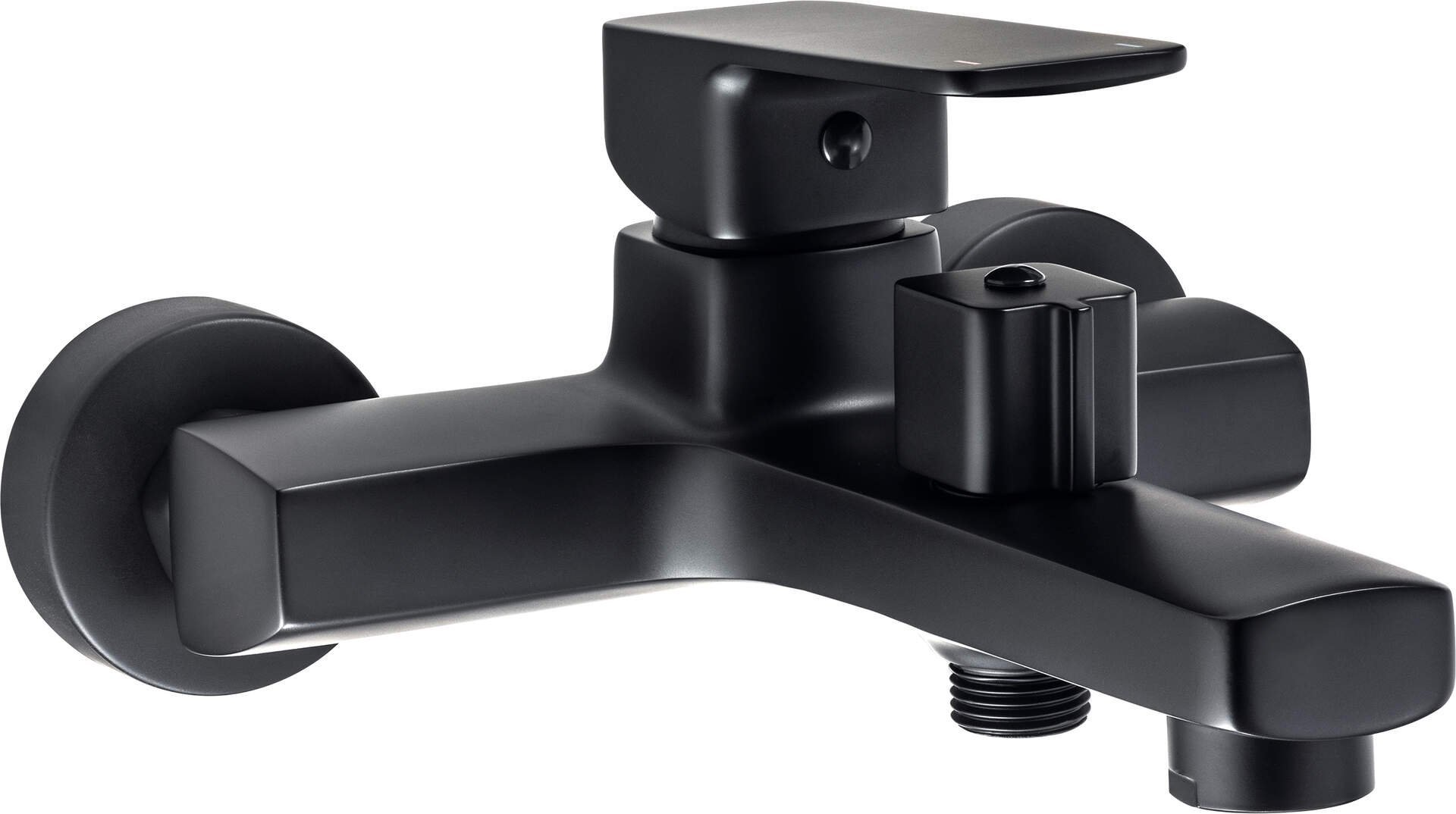 Bateria wannowa Deante Maro ścienne czarny (BLO N10M)