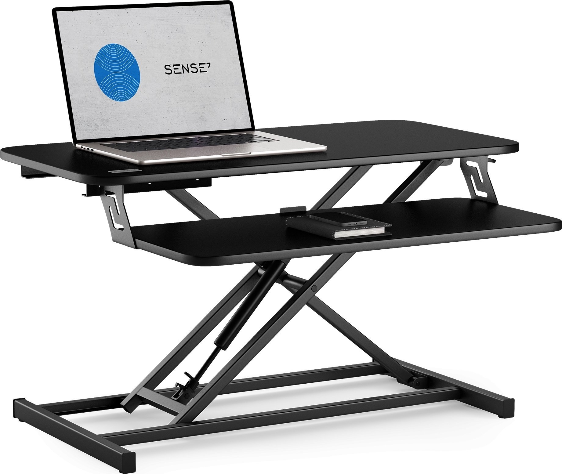 Biurko SENSE7 konwerter biurowy Czarne 81 cmx40 cm