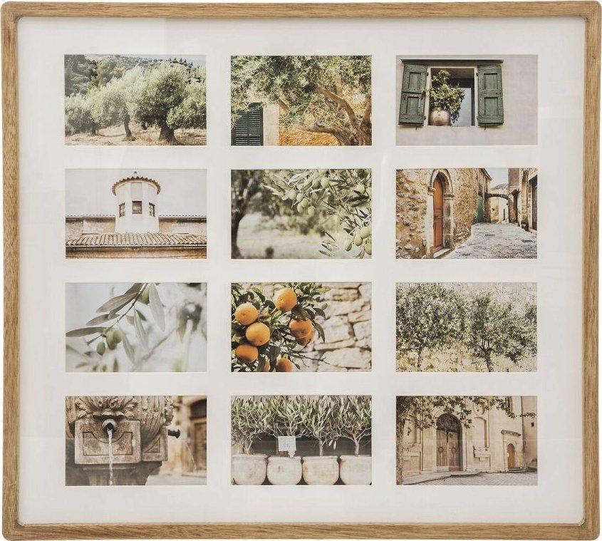 Ramka Atmosphera Multiramka na zdjęcia MILEA, 12 zdjęć, drewniana