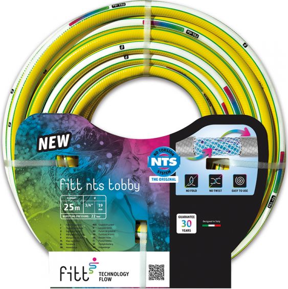 Bradas Wąż ogrodowy 1" 25m NTS TOBBY Miękki 4-warstwowy Bradas 2340