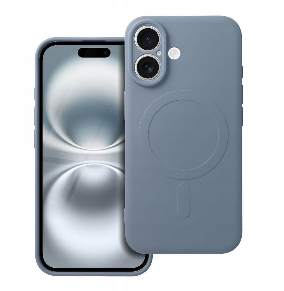 Futerał SILICONE MAG COVER kompatybilny z MagSafe do IPHONE 16 jasny niebieski