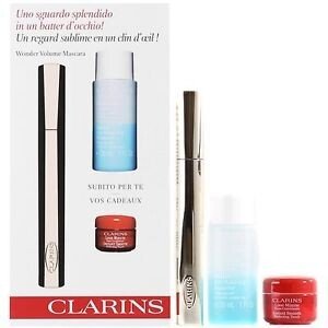 Clarins Wonder Volume Mascara Tusz Do Rzęs 7Ml + Tonik Do Demakijażu 30Ml + Instant Smooth Perfecting Touch Krem 4Ml