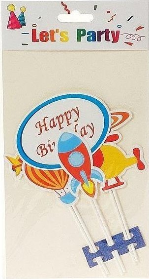 Topper na tort kosmos 29x16cm