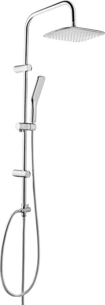 Zestaw prysznicowy Invena Dokos z deszczownicą chrom (AU-19-001-C)