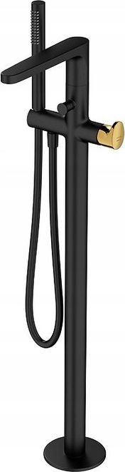 Bateria wannowa Cersanit Inverto wolnostojące czarny + złoto (S951-283)