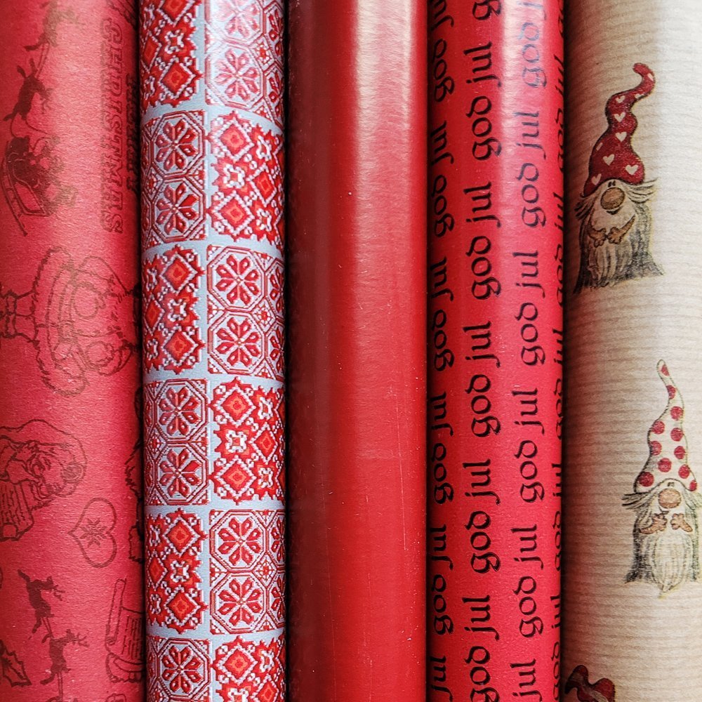 Papier wzorki i kwiaty do prezentowy 57cmx10m ZST27