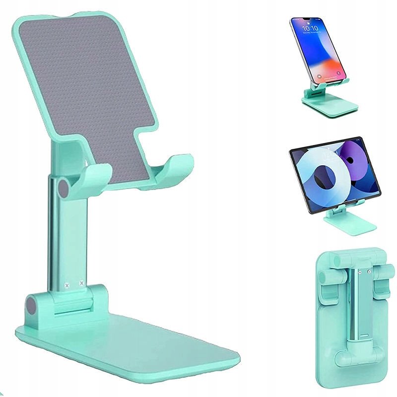 STOJAK Podstawka UCHWYT na TABLET TELEFON na Biurko SKŁADANA 4-13" Miętowy