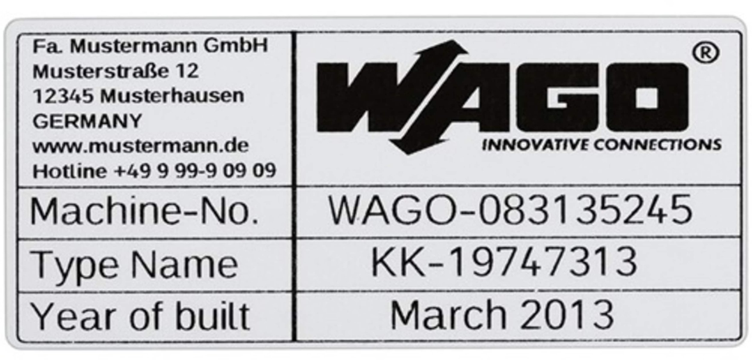 Etykiety z poliestru 30x70 mm 1-torowe rolka 500szt 210-802