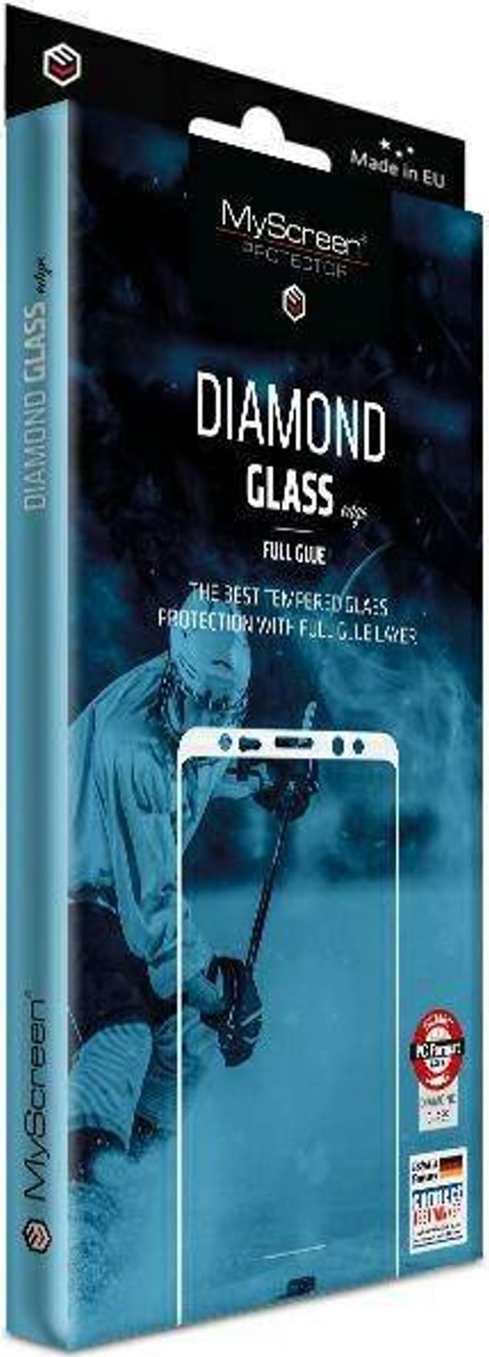 MyScreen Protector MS Diamond Glass Edge FG Sam M35 czarny/black Full Glue