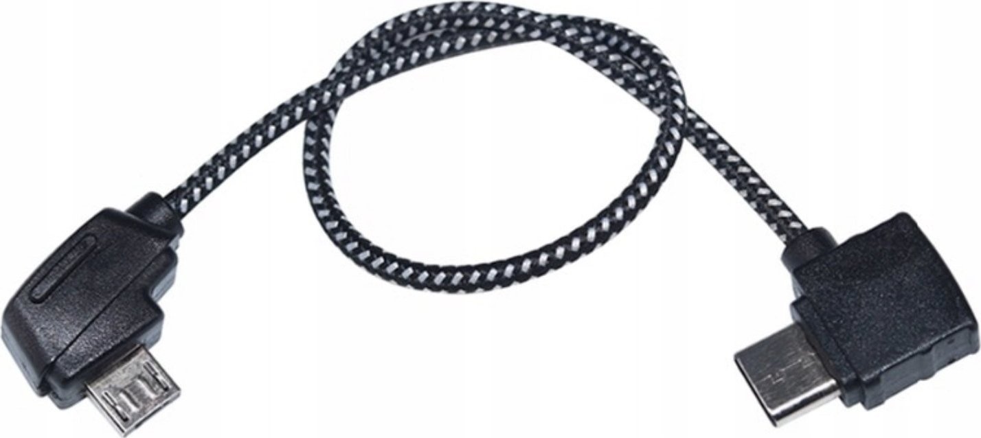 Kabel USB BRDRC USB-B - microUSB 0.2 m Czarny