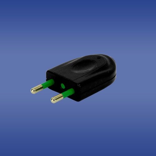 Elektro-Plast Wtyczka płaska b/u 16A 2P FWC czarna (51.222)