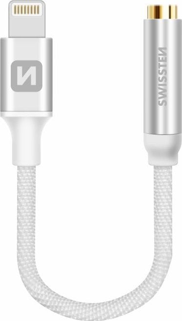 Swissten Lightning to Jack 3.5mm Audio Adapter for iPhone and iPad 15 cm