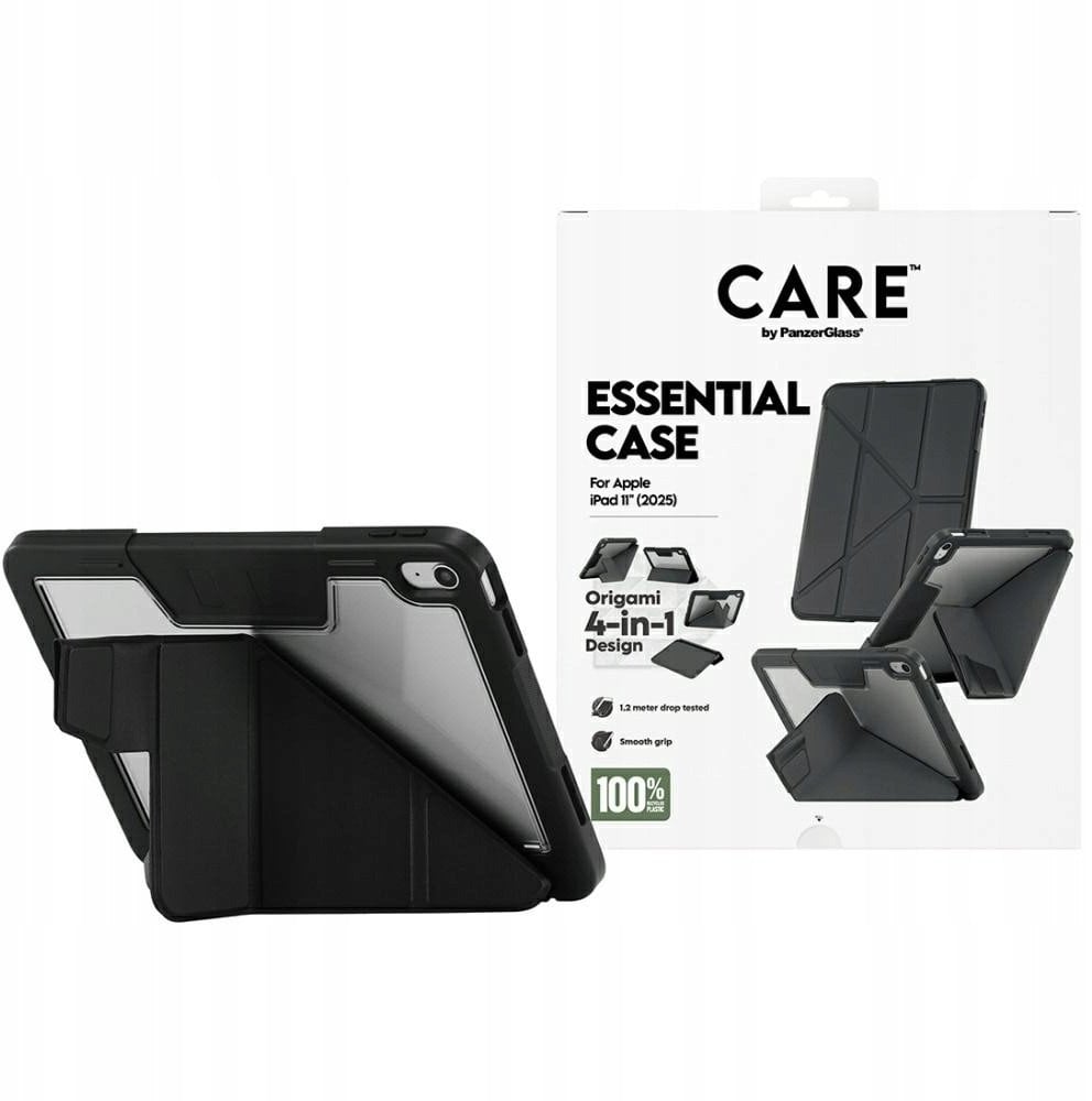 Etui Care by PanzerGlass Y fold do iPad 11" (2025) czarny
