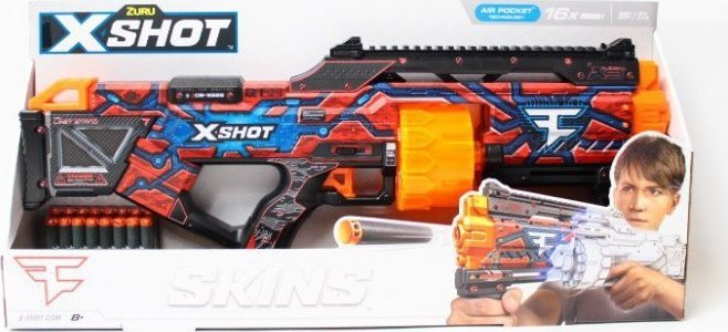 Zuru *****ZURU X-SHOT Skins Last wyrzutnia16st 36518H
