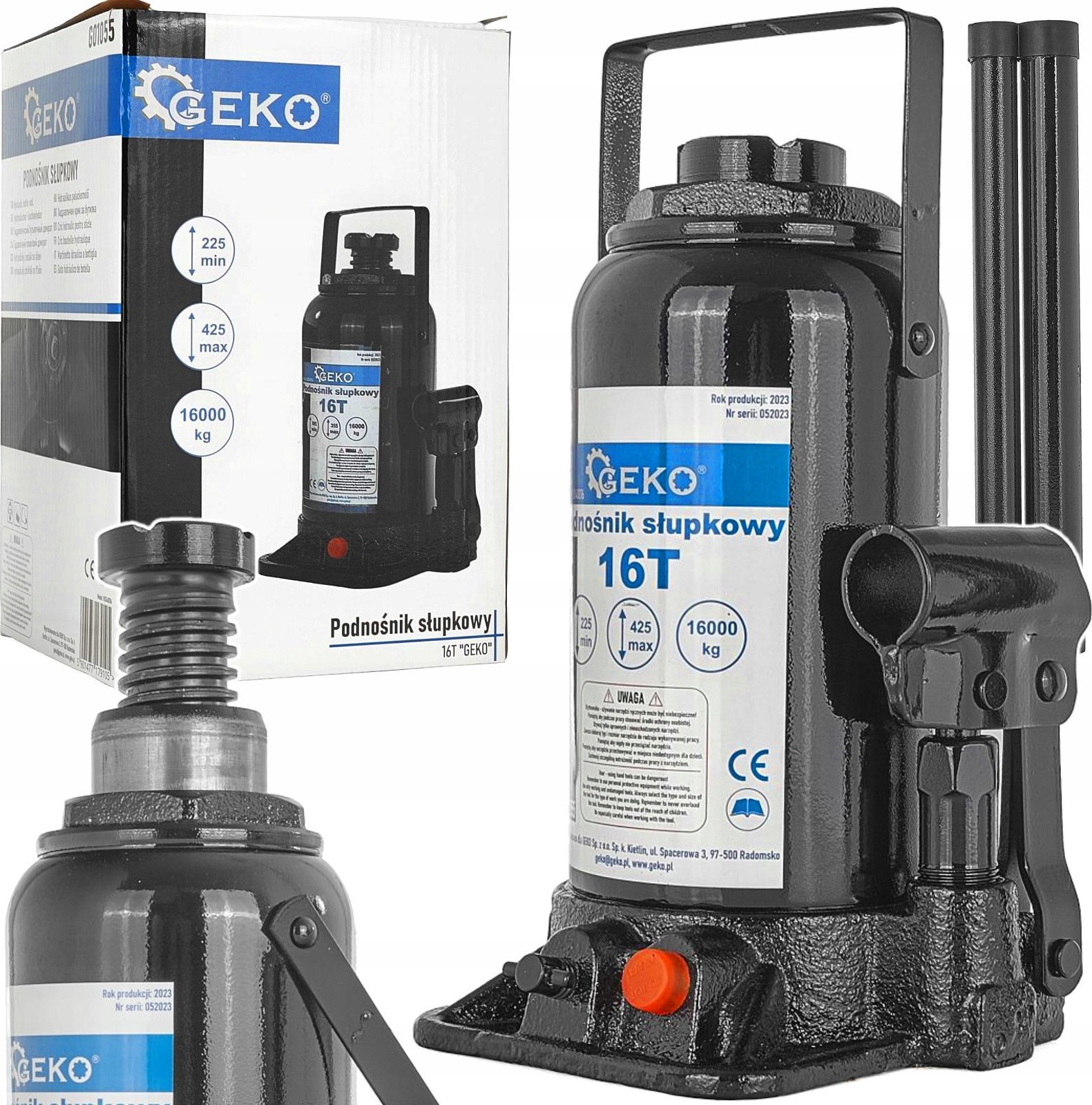 Geko Podnośnik hydr.słupkowy 16T "GEKO" (2)