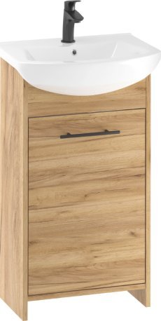 Deftrans Szafka łazienkowa z umywalką dąb złoty 45 cm Frigo