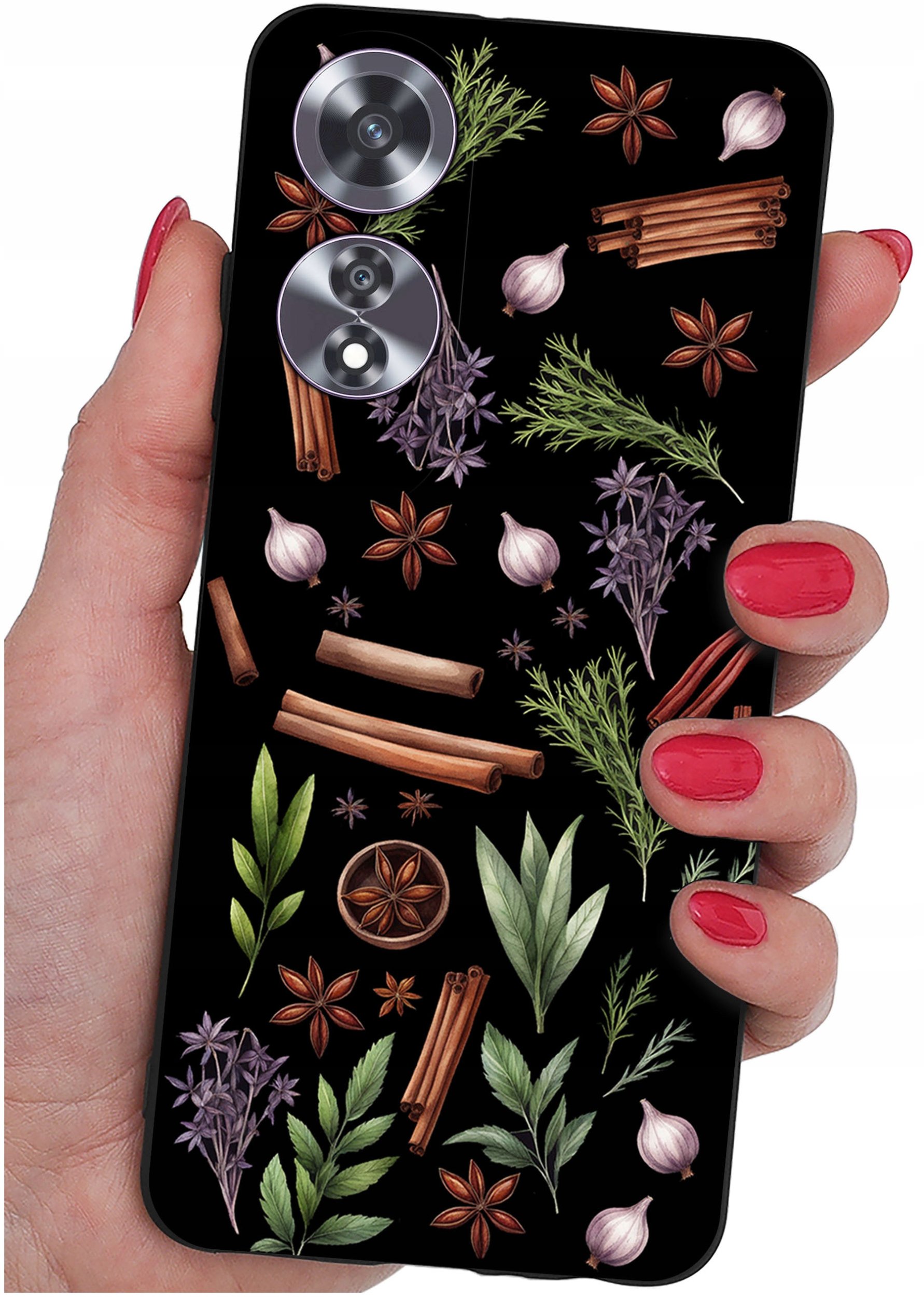 Etui do Oppo A60 4G WZORY |SILIKONOWE MATT CASE + SZKŁO 9H